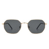 Mythique - Geometric Round Tinted Chain Link Design Sunglasses