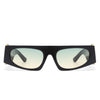 Starisle - Rectangle Chic Oval Lens Chunky Slim Fashion Sunglasses