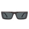 Oswaydan - Retro Rectangle Flat Top Vintage Inspired Square Sunglasses
