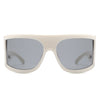 Kaelina - Oversize Irregular Fashion Square Wrap Around Sunglasses