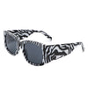 Helix - Retro Oversize Chunky Square Women Sunglasses