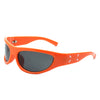 Kaelos - Rectangle Wrap Around Oval Sports Sunglasses