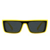 Oswaydan - Retro Rectangle Flat Top Vintage Inspired Square Sunglasses