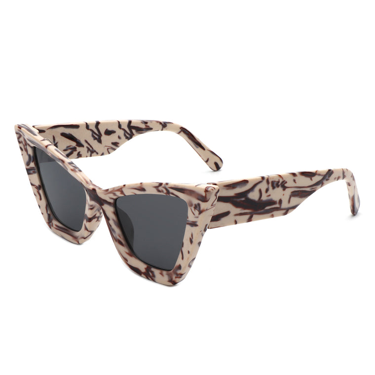 Stardaze - Square Retro Fashion High Pointed Cat Eye Sunglasses