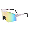 Faelan - Mirrored Rectangle Reflective Sports Sunglasses