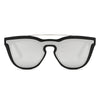 AIEA | S2064 - Unisex Fashion Brow-Bar Single Flat Lens Round Sunglasses Circle - Cramilo Eyewear - Stylish Trendy Affordable Sunglasses Clear Glasses Eye Wear Fashion