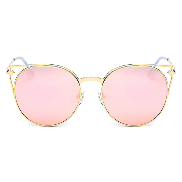 Clayton - Women Round Petite Cat Eye Sunglasses Circle