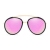 FARMINDALE | Polarized Circle Round Brow-Bar Fashion Sunglasses