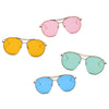 LOUDON | S2036 - Oversize Tinted Lens Round Aviator Sunglasses - Cramilo Eyewear - Stylish Trendy Affordable Sunglasses Clear Glasses Eye Wear Fashion