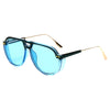 KRAKOW | S2080 - Modern Round Carrera Style Aviator Fashion Sunglasses - Cramilo Eyewear - Stylish Trendy Affordable Sunglasses Clear Glasses Eye Wear Fashion