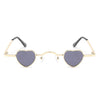 Zyral - Metal Heart Shaped Tinted Mini Color Pop Sunglasses