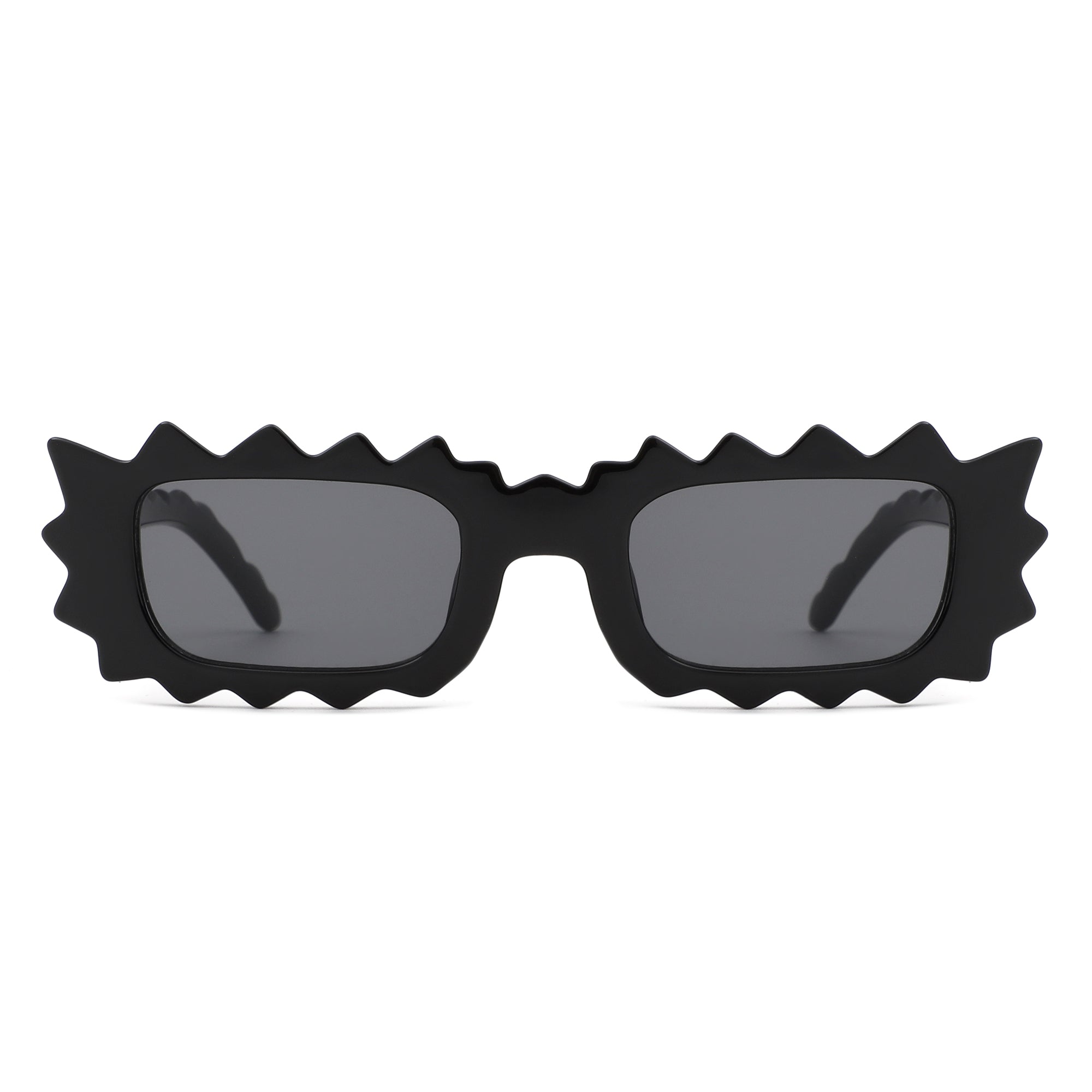 小物 CIMAN Zenn - Rectangle Modern Spike Irregular Wavy Square Sunglass