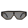 Goldleaf - Geometric Oversize Glitter Square Fashion Women Sunglasses