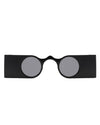 Oralia - Retro Irregular Wide Bar Round Sunglasses