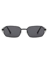 Xosnuze - Retro Geometric Rectangle Square Frame Sunglasses