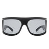 Kaelin - Oversize Irregular Fashion Square Wrap Around Sunglasses