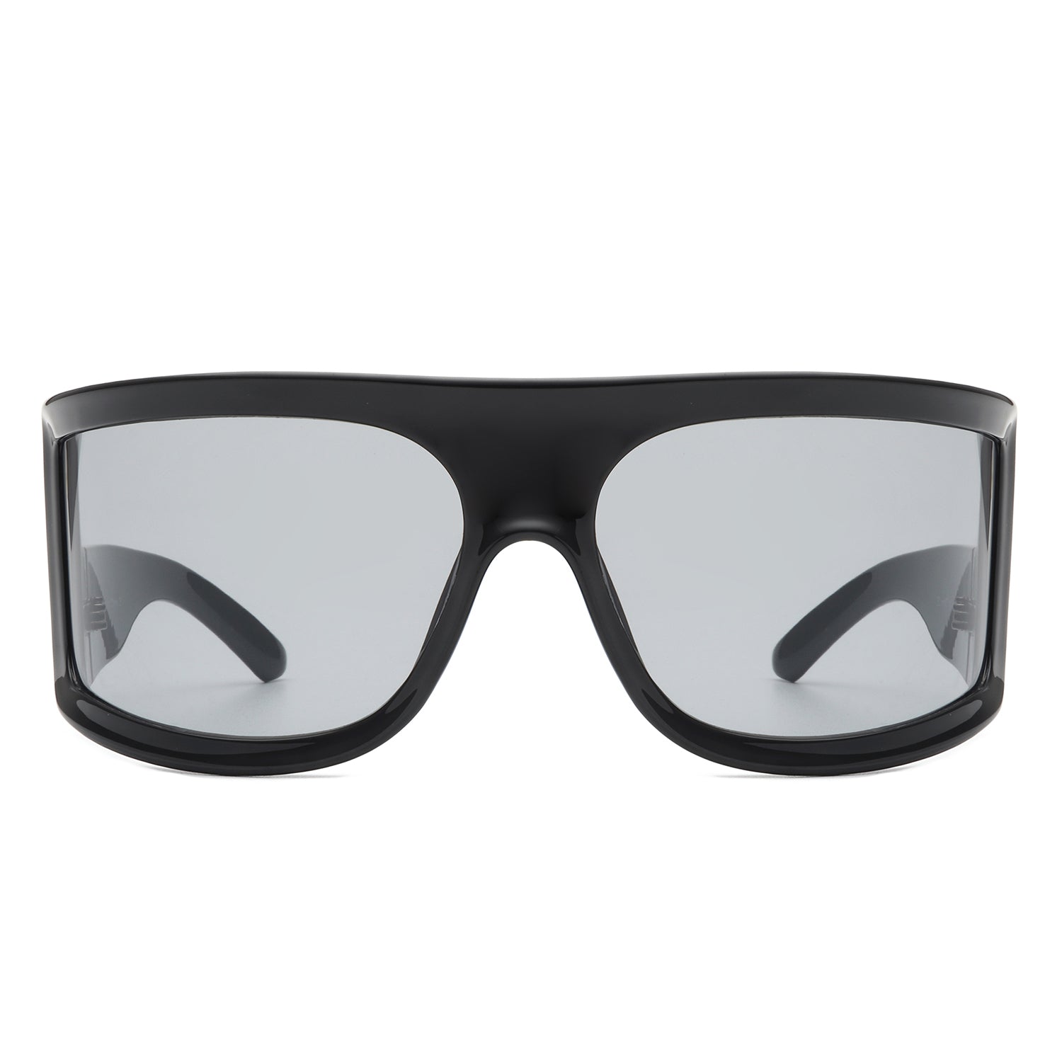 Kaelina - Oversize Irregular Fashion Square Wrap Around Sunglasses