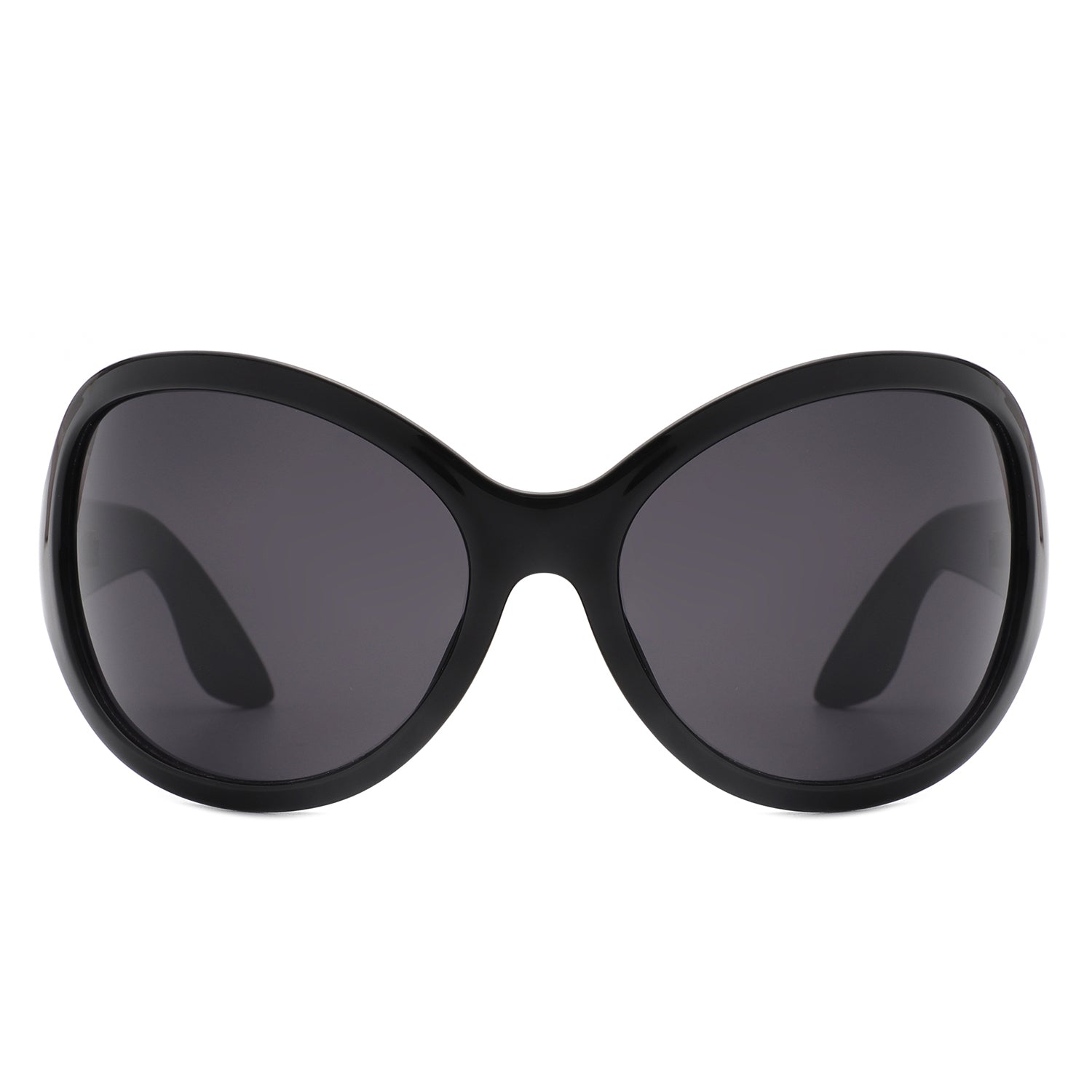 Quinlan - Oversized Round Wraparound Women's Sunglasses