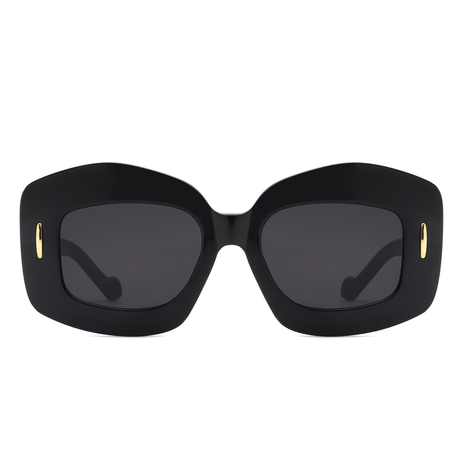 Thick Temple Retro Geometric Cat Eye Wholesale Sunglasses