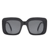 Vaelos - Chunky Flat Top Square  Thick Frame Sunglasses