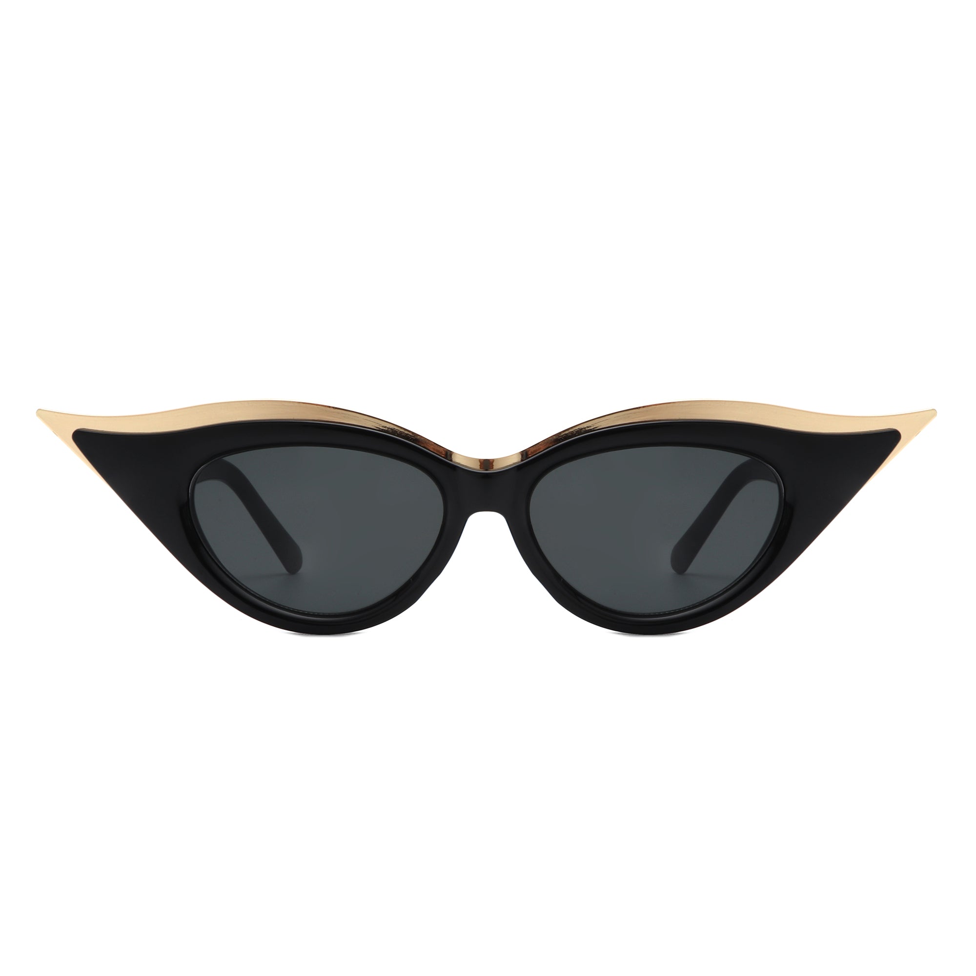 Vaelan Round Extreme Cat Eye Women's Sunglasses Cramilo