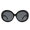 Dreamsky - Women Oversize Retro Circle Large Fashion Round Sunglasses