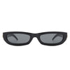 Skybloom - Rectangle Retro Slim Tinted Narrow Sunglasses