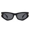 Oasisia - Geometric Rectangle Fashion Narrow Irregular Cat Eye Sunglasses