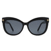 Jadefyre - Women Round Retro Fashion Cat Eye Sunglasses
