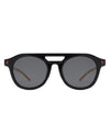 Vivid - Retro Round Brow-Bar Vintage Circle Sunglasses