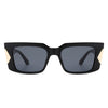 Almarion - Rectangle Chic Retro Flat Top Fashion Square Sunglasses