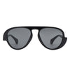 Twinklez - Futuristic Fashion Chunky Vintage Inspired Aviator Sunglasses