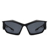 Pollich - Futuristic Rectangle Geometric Chunky Square Fashion Sunglasses