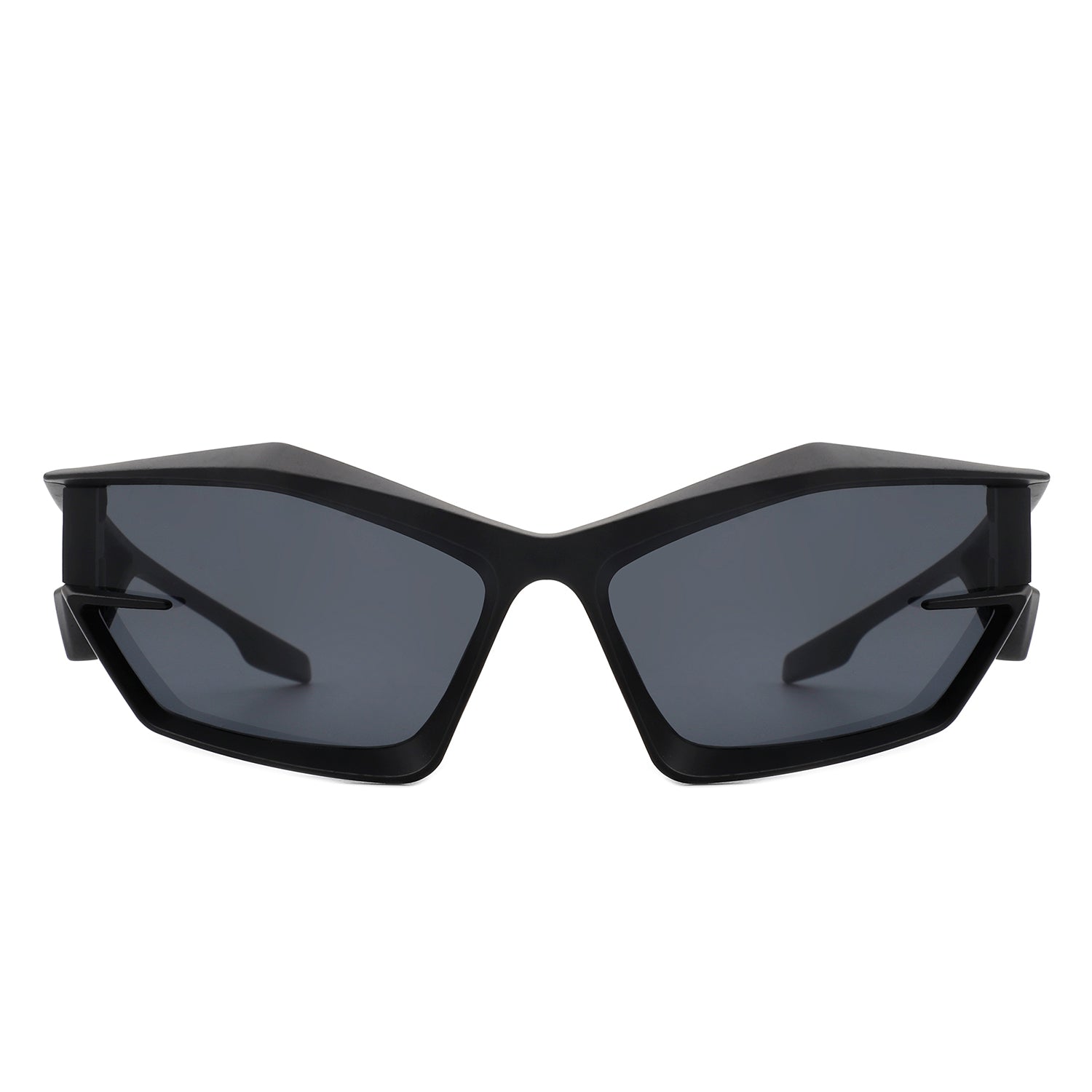 Pollich - Futuristic Rectangle Geometric Chunky Square Fashion Sunglasses