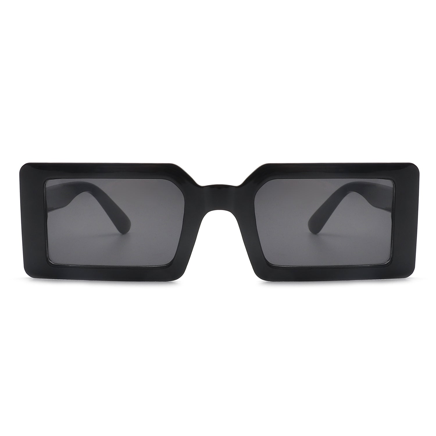 Black Hexagon Classic Sunglasses for Unisex - Shades World