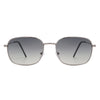 Gleam - Square Flat Top Tinted Retro Fashion Sunglasses