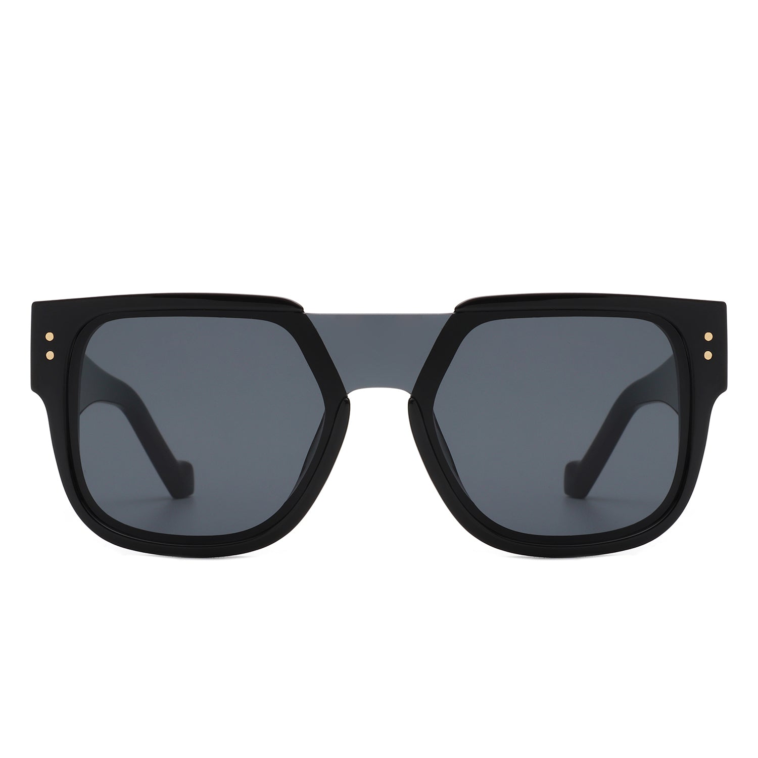 Solis - Square Oversize Brow-Bar Chic Women Fashion Sunglasses