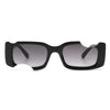 Jadetree - Rectangular Geometric Modern Cut-out Futuristic Square Sunglasses