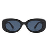 Nighting - Oval Retro 90s Round Narrow Vintage Sunglasses