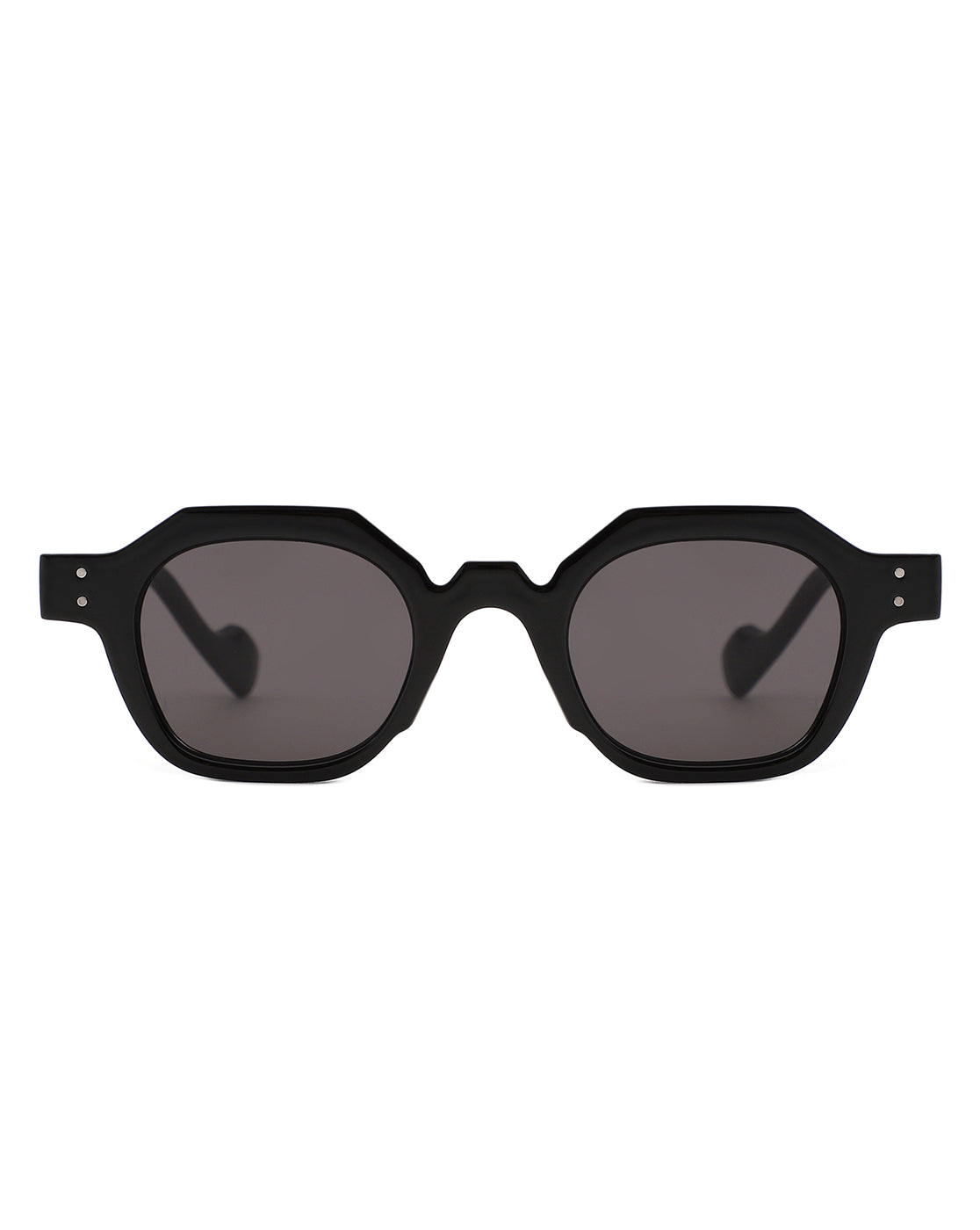 Nyssa -Flat Top Geometric Hexagon Fashion Sunglasses