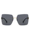 Kaelys - Women's Oversized Rimless Sunglasses