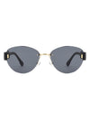 Dastriana - Round Chic Tinted Oval Frame Women's Sunglasses