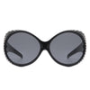 Radiant - Oversized Round Wrap-Around Fashion Women's Sunglasses