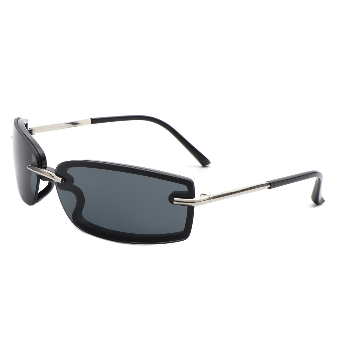 Thalyn - Rectangle Sleek Tinted Sports Color Pop Sunglasses