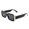 Quixotic - Rectangle Narrow Fashion Tinted Square Sunglasses