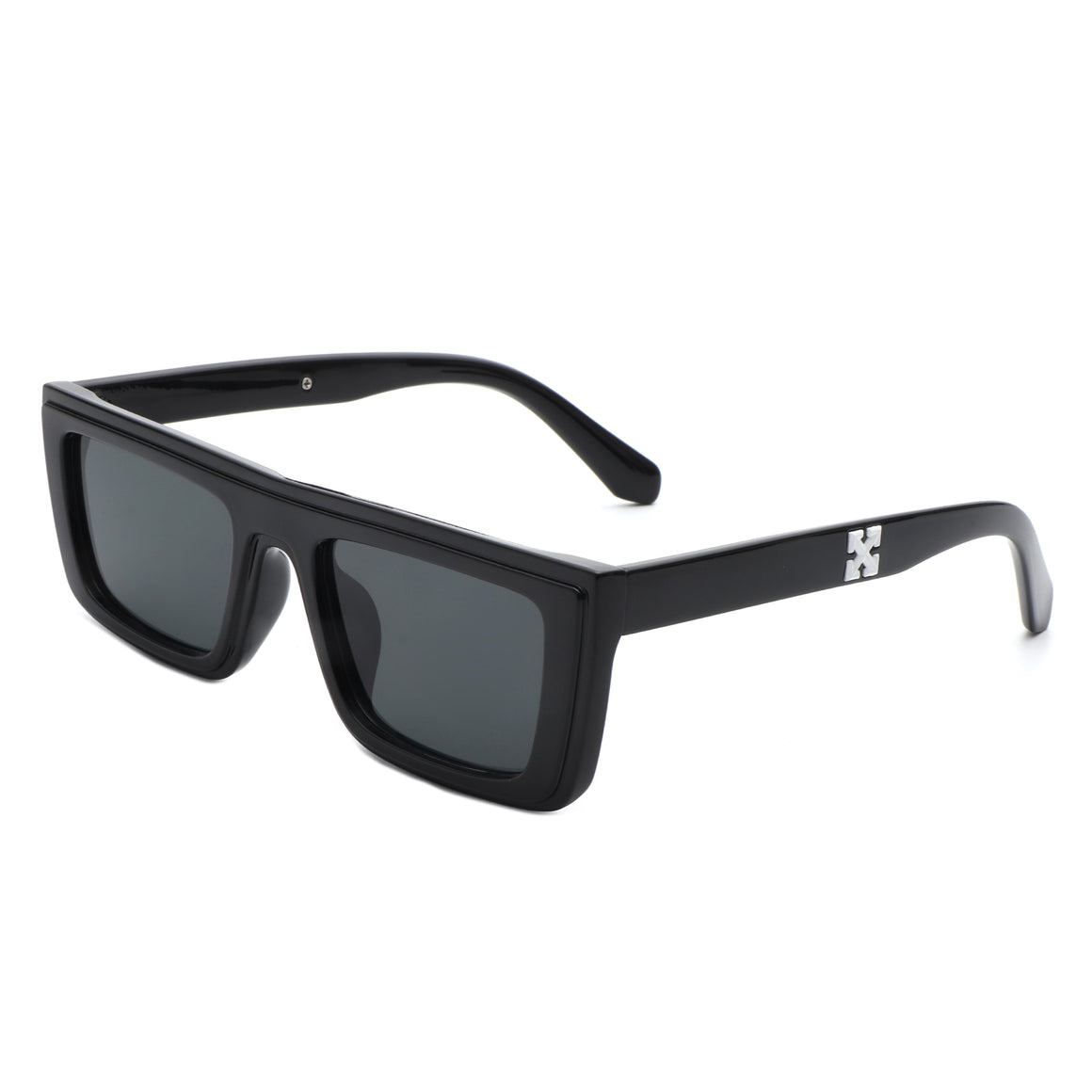 Tybalt - Retro Rectangle Square Flat Top Sunglasses