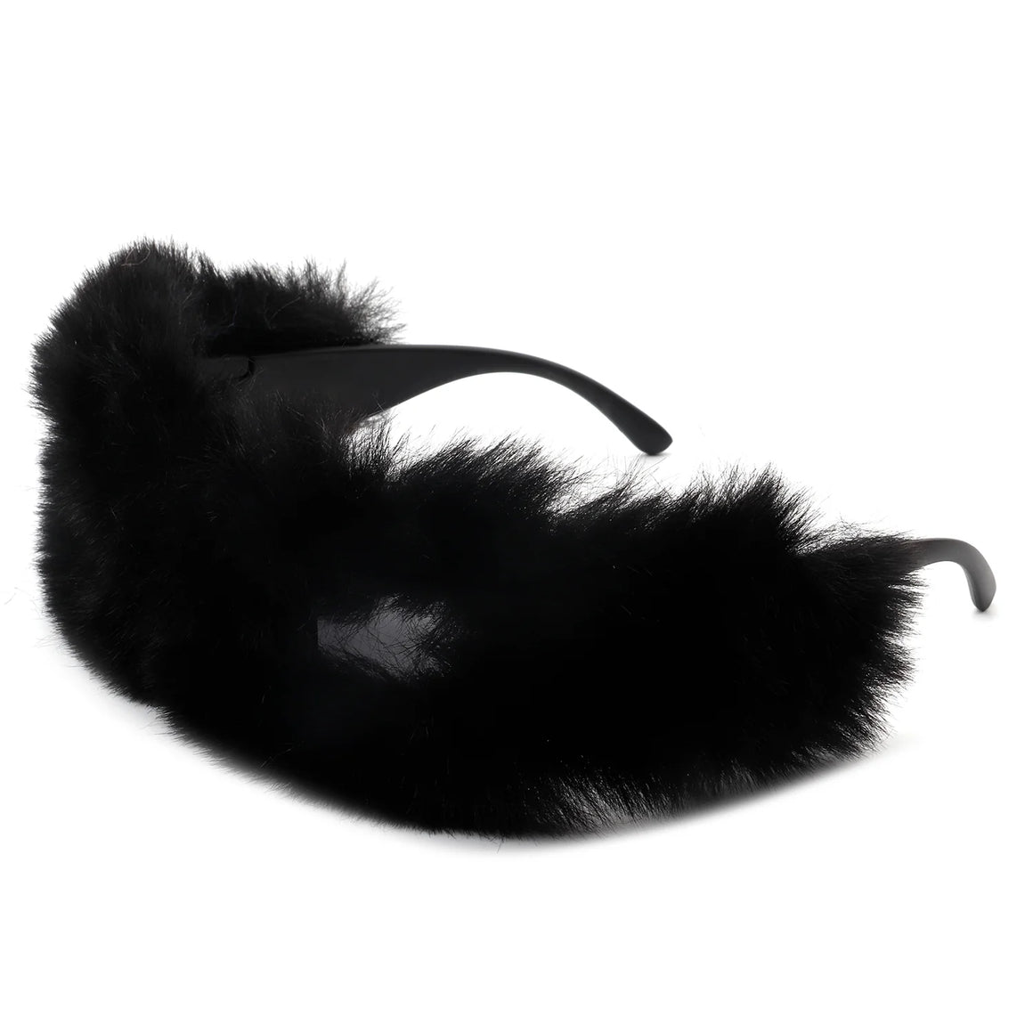 Kyriel - Y2K Wrap Around Fuzzy Fashion Furr Women Sunglasses