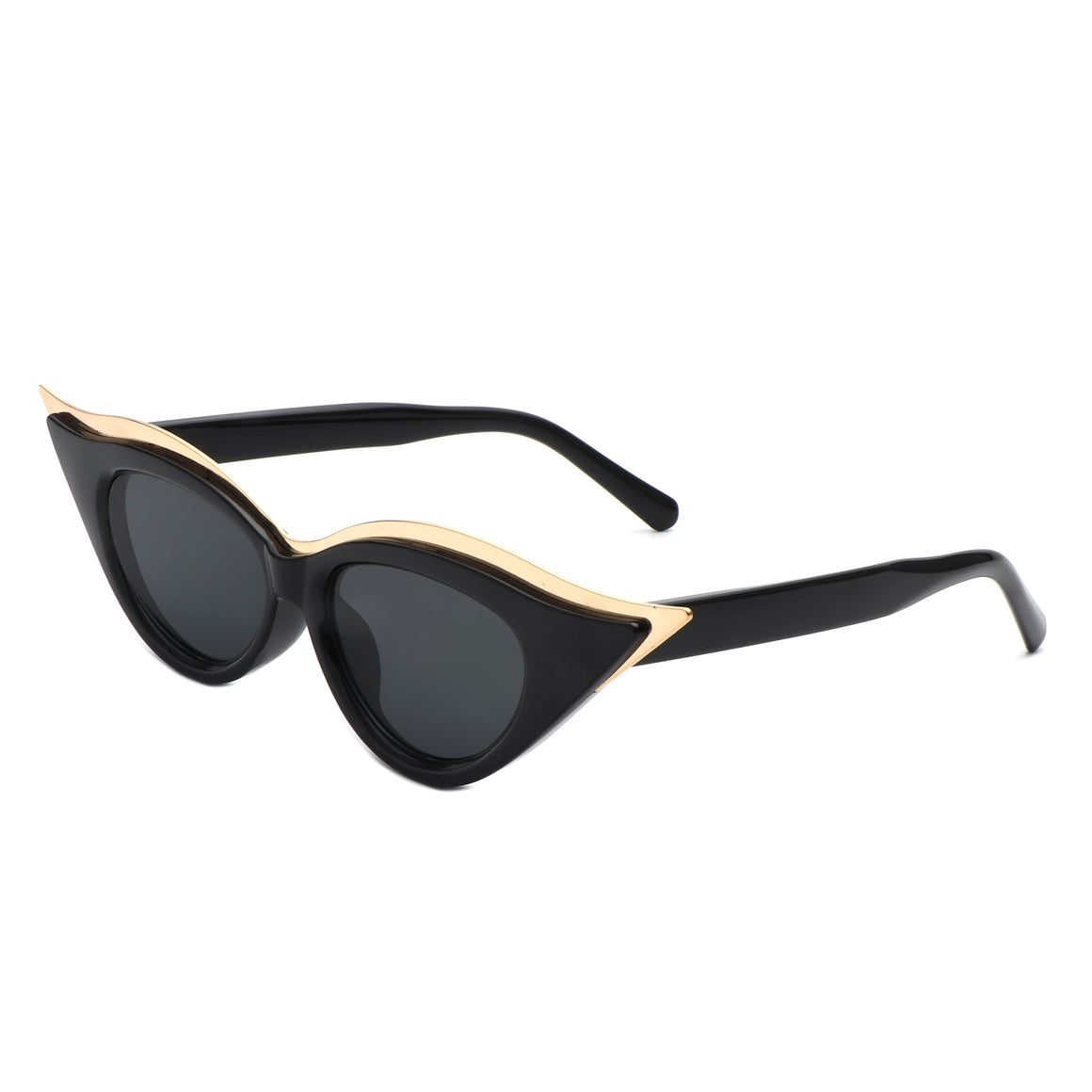 Vaelan - Round Extreme Cat Eye Women's Sunglasses