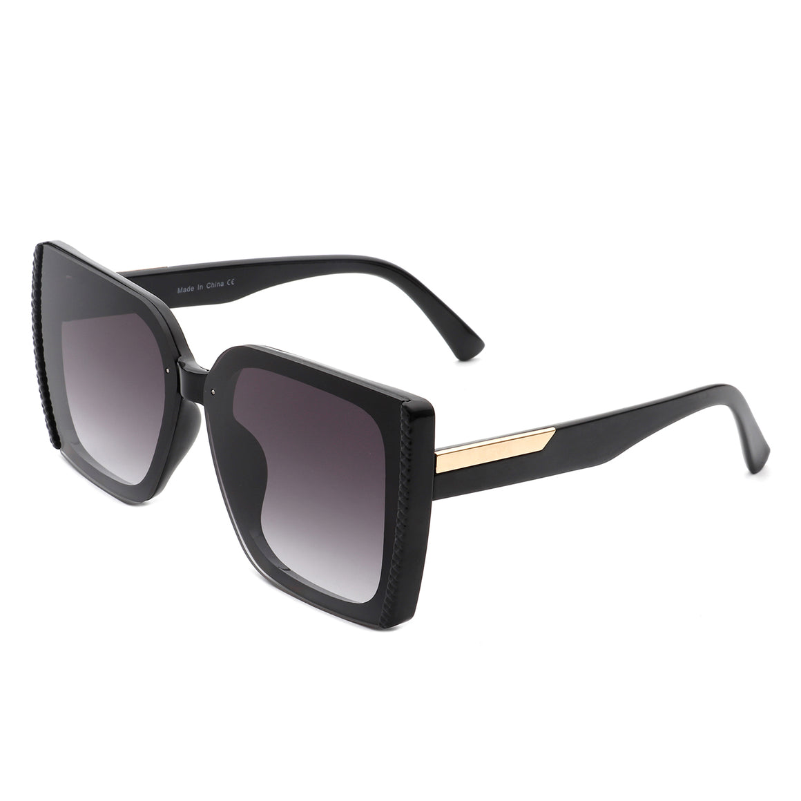 evanesce Women's Oversize Rhinestone Design Aviator Sunglasses