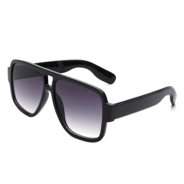 evanesce Women's Oversize Rhinestone Design Aviator Sunglasses